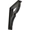 Ekena Millwork Bradford Wrought Iron Bracket, (Triple center brace), Antiqued Pewter 2"W x 7 1/2"D x 10"H BKTM02X07X10TBRAPW - alternate 1
